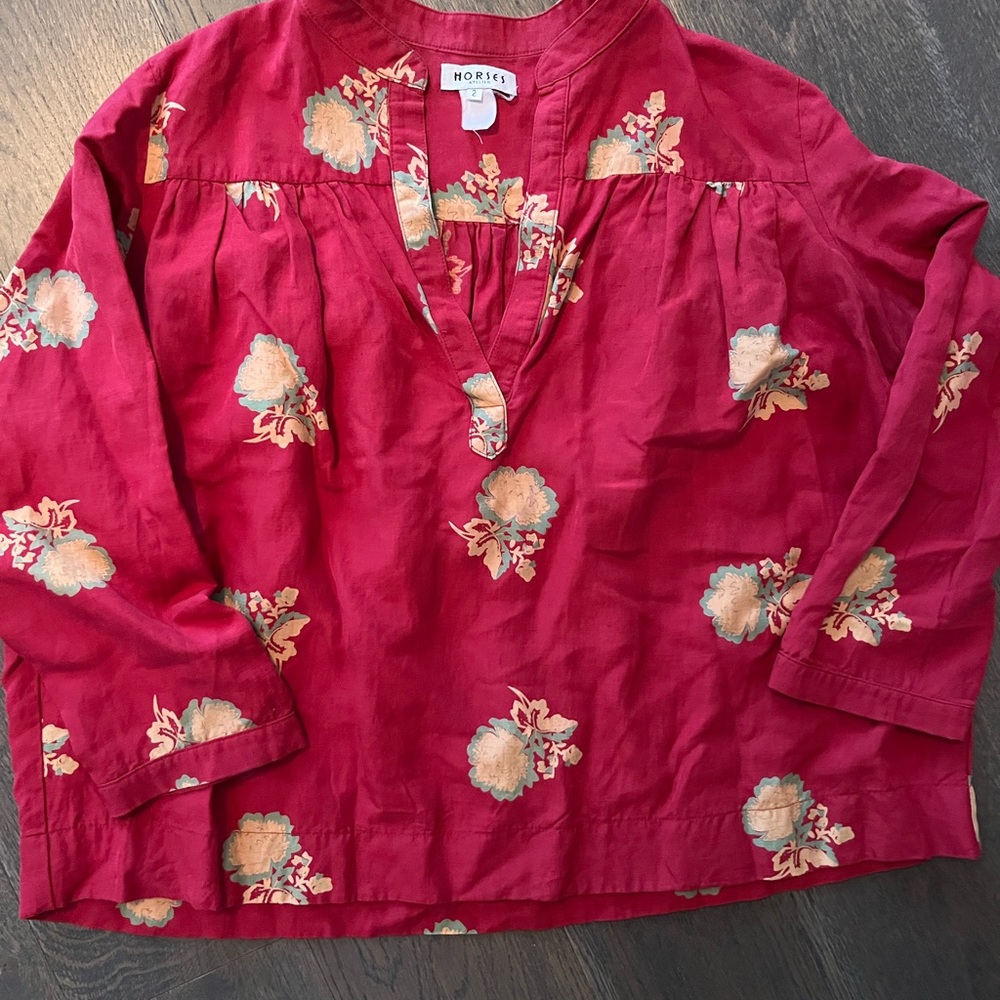 Horses Atelier peony blouse
